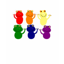 Rainbow Frogs Gay/Lesbian t-shirts by gailg1957 Rainbow Frogs Gay/Lesbian t-shirts