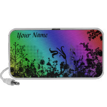 Rainbow Garden personalised doodle Speaker speakers