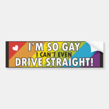Rainbow Gay Bumper Stickers