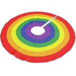 Rainbow Gay Pride Colorful Brushed Polyester Tree Skirt