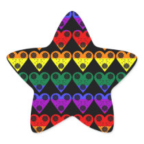 Rainbow Gay Pride Hearts (6) Stickers