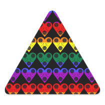 Rainbow Gay Pride Hearts (6) Sticker