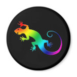 Rainbow Gecko Dark Magnet
