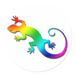 Rainbow Gecko Stickers