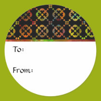 Rainbow Gift Tag Sticker stickers