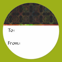 Rainbow Gift Tag Sticker stickers