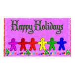 Rainbow Gingerbread Business Card Templates