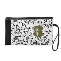 rainbow girl Bagettes Bag Wristlet Clutches
