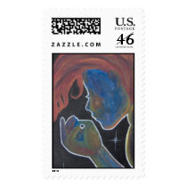 Rainbow Girl postage