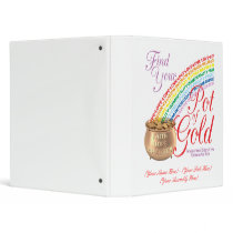 Rainbow Girls Pot of Gold Binder - IORG by ArizonaStar Rainbow Girls Pot of Gold Binder - IORG