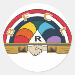rainbow girls round stickers