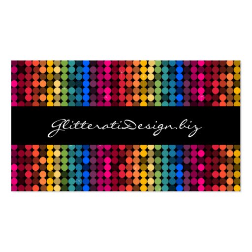 Rainbow Glam Business Card