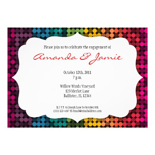 Rainbow Glam Invitation