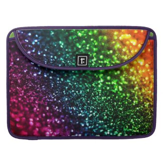 Rainbow Glitter Macbook Pro Laptop Sleeve