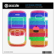 Rainbow glitter pink cupcake LG octane decal
