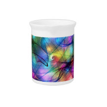 rainbow glowing lights beverage pitcher