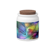 rainbow glowing lights candy dishes