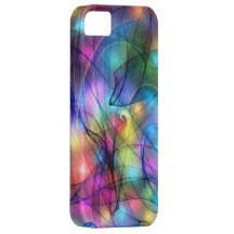 rainbow glowing lights iPhone 5 cover