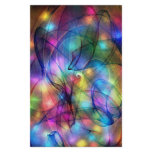 rainbow glowing lights custom stationery