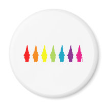 Rainbow Gnomes magnets