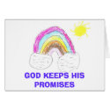 rainbow, GOD KEEPS HIS PROMISES cards by schinn rainbow, GOD KEEPS HIS PROMISES cards