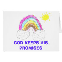 rainbow, GOD KEEPS HIS PROMISES cards