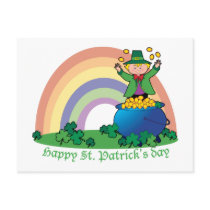 Rainbow Gold Leprechaun postcards