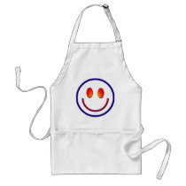 Rainbow Gradient Smiley Face Aprons