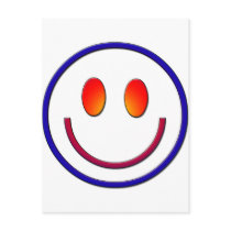 Rainbow Gradient Smiley Face Postcards