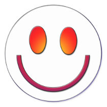 Rainbow Gradient Smiley Face Sticker
