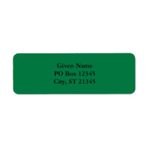 Rainbow Green labels