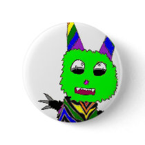 Rainbow gremlin buttons
