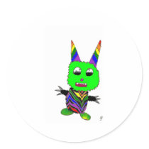 Rainbow gremlin stickers
