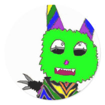 Rainbow gremlin stickers