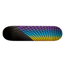 Rainbow Grid Background Skateboard Decks