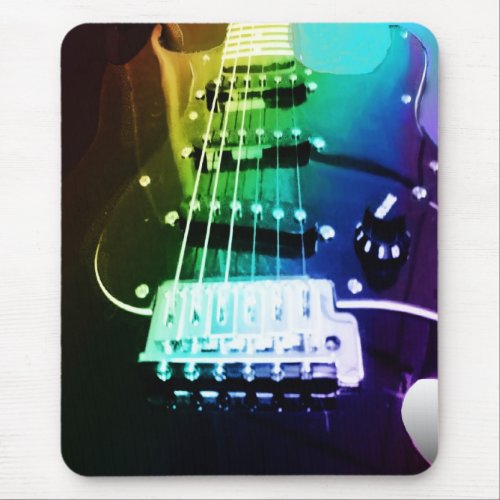 Rainbow Guitar Mousepad zazzle_mousepad