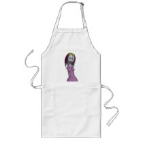 Rainbow Hair 3D Bonga Doll Halftone - Goth/Punk Apron