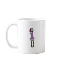 Rainbow Hair 3D Bonga Doll Halftone - Goth/Punk Mug