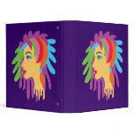 Rainbow Hair Vinyl Binders