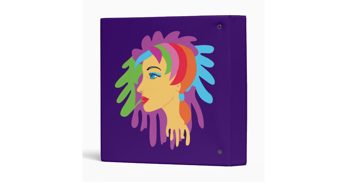 Rainbow Hair Binder Zazzle