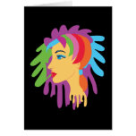 Rainbow Hair Card
