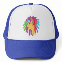 Rainbow Hair hats by toxiferous Rainbow Hair hats