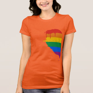 rainbow half shirt