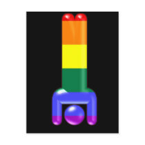 Rainbow Handstand Postcard