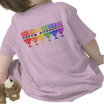 Rainbow Happy Chanukah 2-Sided Infant T-Shirt t-shirts