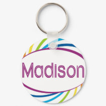 Rainbow happy frame Madison keychains by names_by_willow Rainbow happy frame Madison keychains