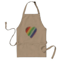 Rainbow Heart Apron