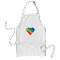 Rainbow heart aprons