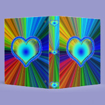 Rainbow Heart Binder by Angels_Love_Gifts Rainbow Heart Binder