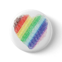 Rainbow Heart Pinback Button